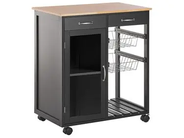 Carrito de cocina BOVES Negro - Comedor