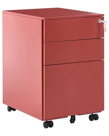 Storage Unit CAMI Metal Red - Home Office