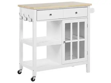 Carrito de cocina GENOA Blanco - Comedor