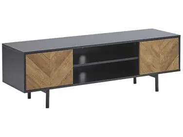 TV Stand SALINA Brown/ Black - Living Room