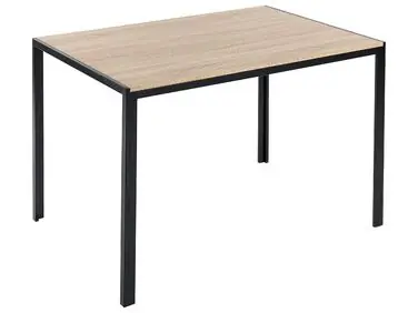 Mesa de comedor NEWFIELD Marrón claro 120 cm 80 cm
