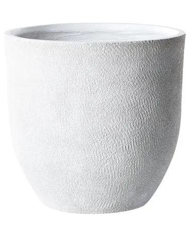 Plant Pot KANNIA 55 cm White - Garden & Balcony