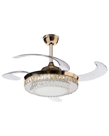 Ceiling Fan with Light ASHLEY with Remote Gold - Home Accessories