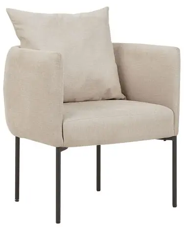 Armchair MALMOS Fabric Light Beige - Living Room