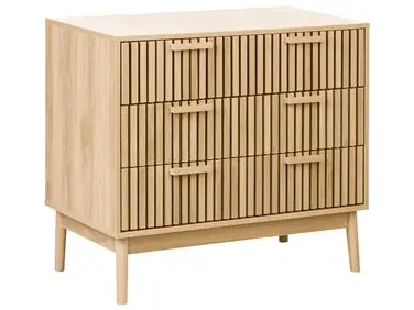 3 Drawer Chest LYNWOOD Light Brown - Living Room