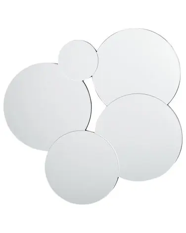 Wall Mirror CLAIS 82 cm 80 cm Silver - Home Accessories