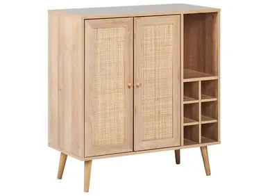 Wine Cabinet PAGET Light Brown - Living Room
