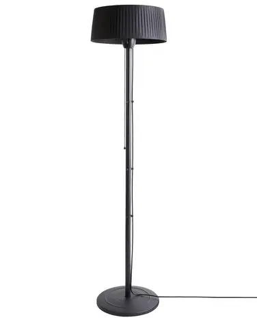 Freestanding Infrared Patio Heater VARAZZE 1500 W Black - Garden & Balcony