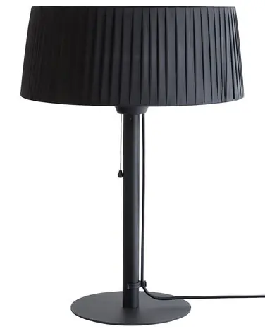 Freestanding Infrared Patio Heater OLLERIA 1500 W Black - Garden & Balcony