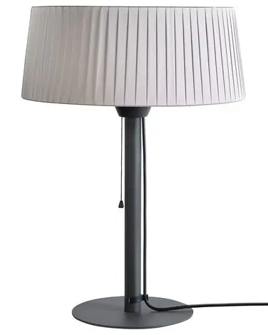 Freestanding Infrared Patio Heater OLLERIA 1500 W Grey - Garden & Balcony