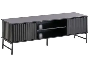 TV Stand GLASTONBURY Black - Living Room