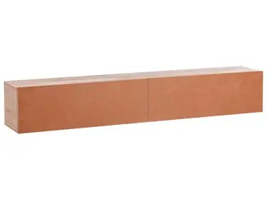 Wall Mounted TV Stand GLADSTONE Red - Living Room