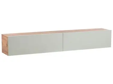 Wall Mounted TV Stand GLADSTONE Light Green - Living Room
