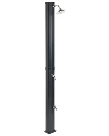 Freestanding Outdoor Solar Shower TOPOCALMA Black - Garden & Balcony