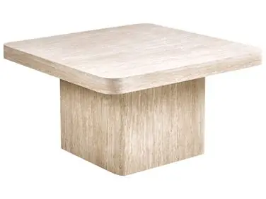 Mesa de centro DUSON Efecto travertino - Sala de estar