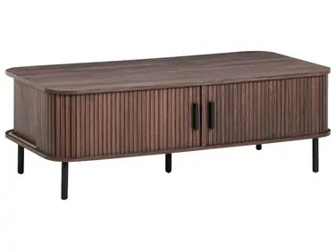 Mesa de centro BRADLEY Marrón oscuro - Sala de estar