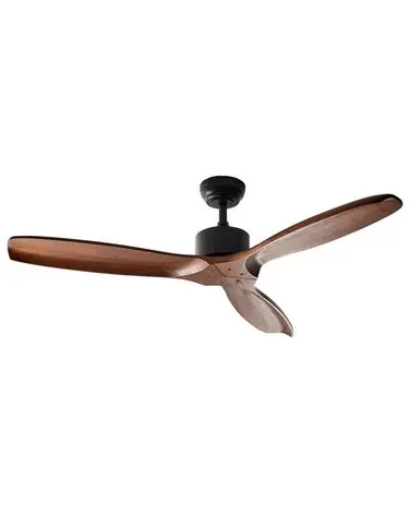 Ventilador de techo ARANI con mando Marrón oscuro - Accesorios decorativos