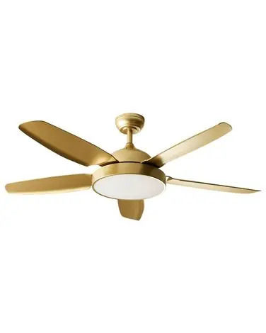Ventilador de techo con luz GOSHAABA con mando LED Latón - Accesorios decorativos
