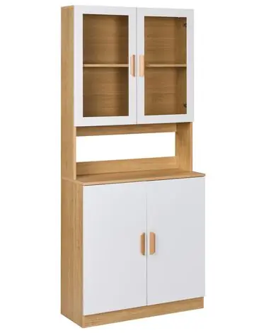 Vitrina CYGNET 80 cm Blanco - Sala de estar