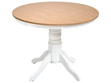 Mesa de comedor AKRON Fresno claro 100 cm 100 cm Madera