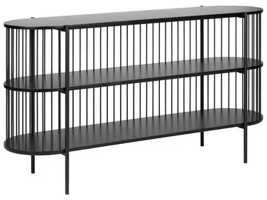 Estantería de 2 niveles BIRSON 80 cm Negro - Sala de estar