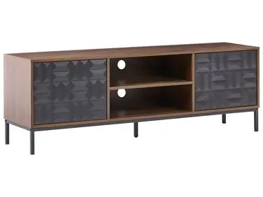 TV Stand CARAQUET Dark Brown - Living Room