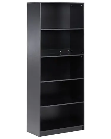 5 Tier Bookcase ZEHNA 197 cm Black - Living Room