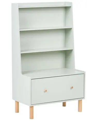 3 Tier Bookcase QUILPIE 120 cm Light Green - Living Room