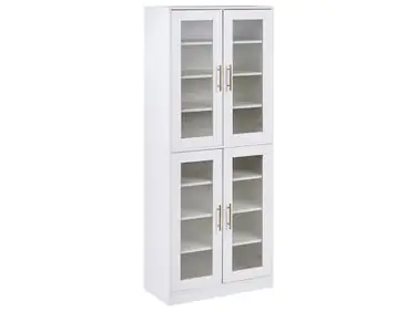 Shoe Storage Cabinet GRIFFITH with LED Lights White - Hallway