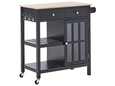 Carrito de cocina GENOA Negro - Comedor