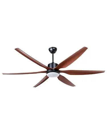 Ventilador de techo con luz VERDURE con mando LED Marrón - Accesorios decorativos