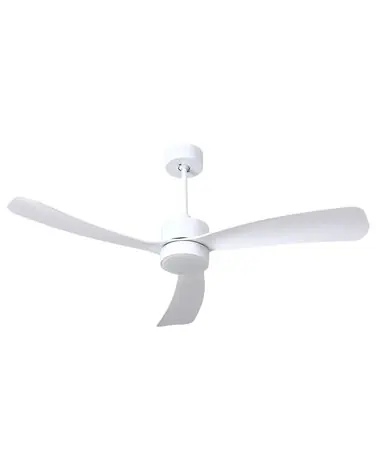 Ventilador de techo con luz PRASLIN con mando LED Blanco - Accesorios decorativos