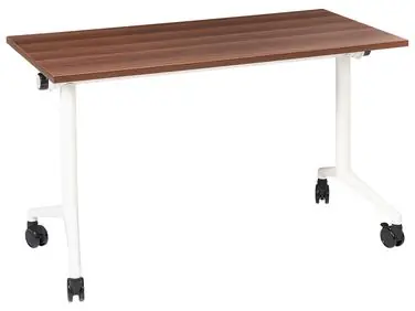 Foldable Office Desk CAVI Dark Brown 120 cm 60 cm - Home Office