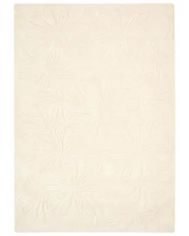 Alfombra CHENNAI Beige claro 160 x 230 cm Lana - Accesorios decorativos