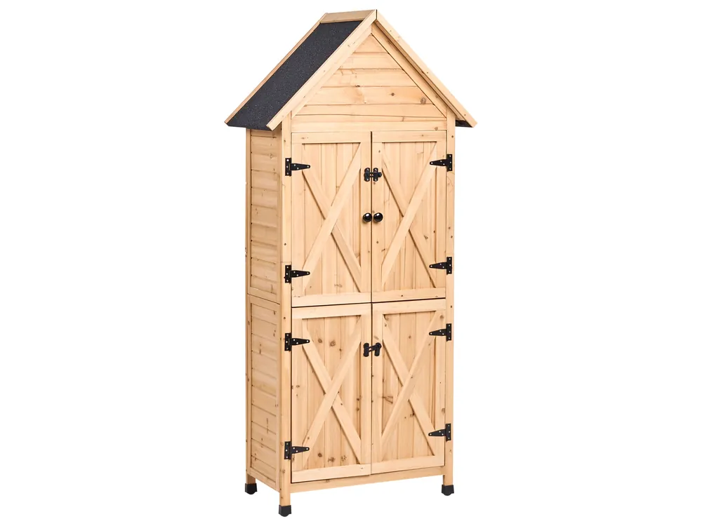 Tool Shed SENIGA 85 cm 46 cm Natural - Garden & Balcony