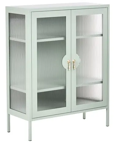 Storage Unit GLEORA Metal Mint Green - Home Office