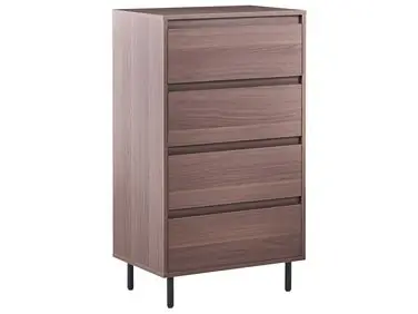 4 Drawer Chest NIKEA Dark Brown - Living Room