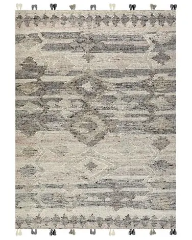 Alfombra ARATASHEN Gris 160 x 230 cm Lana Kilim - Accesorios decorativos