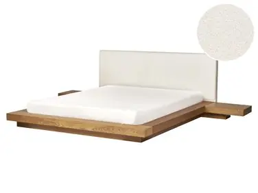 Waterbed Boucle ZEN 160 x 200 cm (EU King Size) Natural Ash Wood - Bedroom