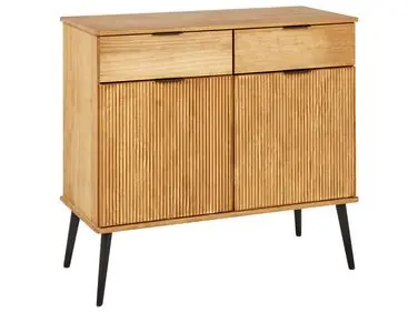 Aparador de 2 puertas TIMMINS Madera de pino Marrón - Sala de estar