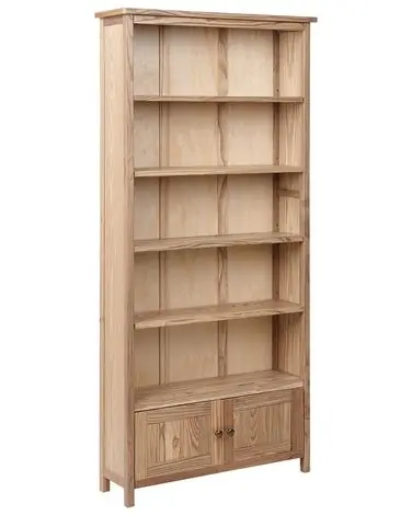 Bookcase SALTON Sassafras Wood 179 cm Brown - Living Room