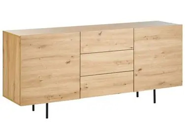 2 Door Sideboard KENORA Light Brown - Living Room