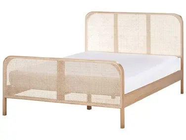 Cama Madera de pino GONFARON 140 x 200 cm Marrón claro - Dormitorio
