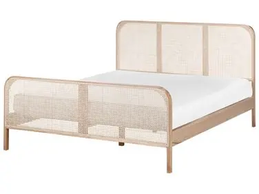 Cama Madera de pino GONFARON 160 x 200 cm Marrón claro - Dormitorio