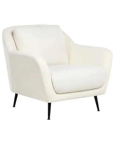 Sillón EIBY Chenilla Blanco - Dormitorio