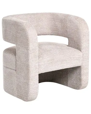 Armchair VIDSEL Chenille Beige - Living Room