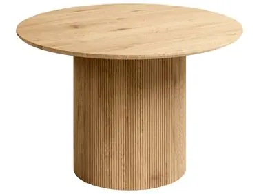 Mesa de comedor SHEHO Marrón claro 120 cm 120 cm