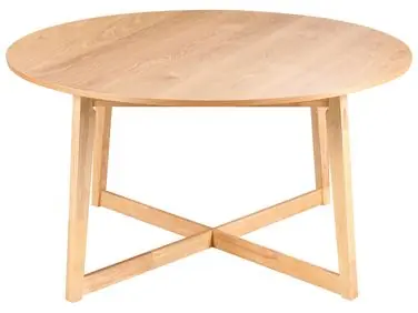 Mesa de comedor WAIPORI Roble claro 140 cm 140 cm