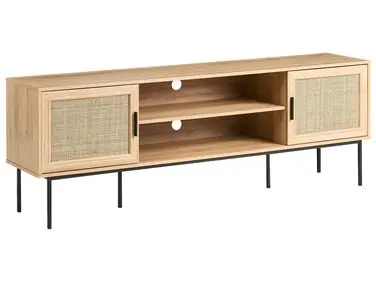 TV Stand PASCO Rattan Light Brown - Living Room