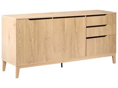 Aparador de 2 puertas MONCTON Marrón claro - Sala de estar